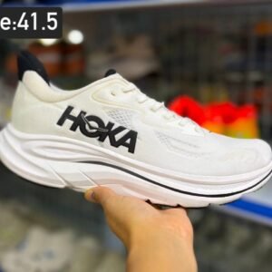 HOKA Running Shoes – White/Black, EU 41.5