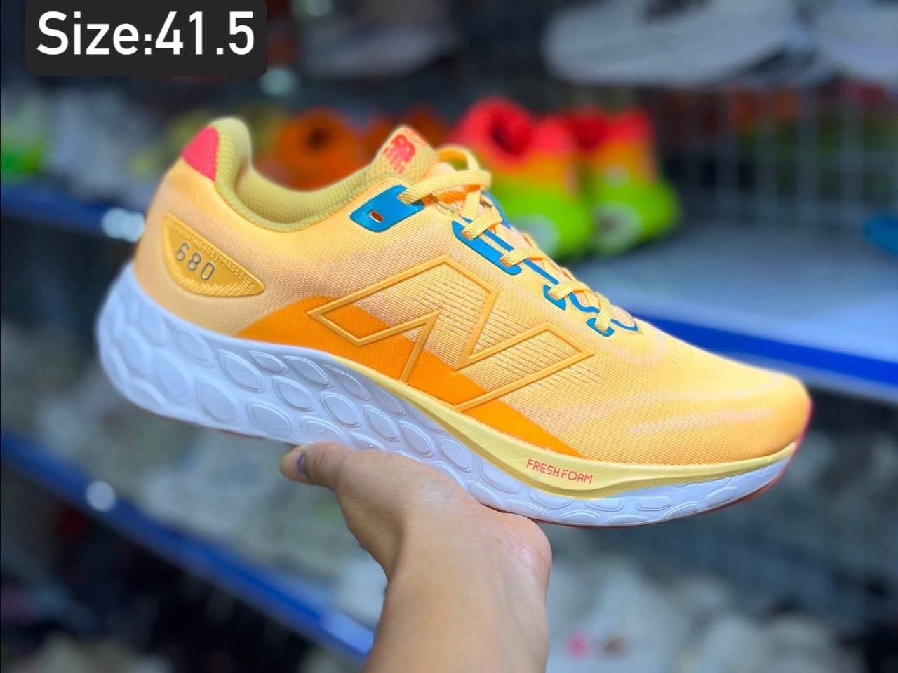 New Balance Fresh Foam 680 (v8), yellow/orange