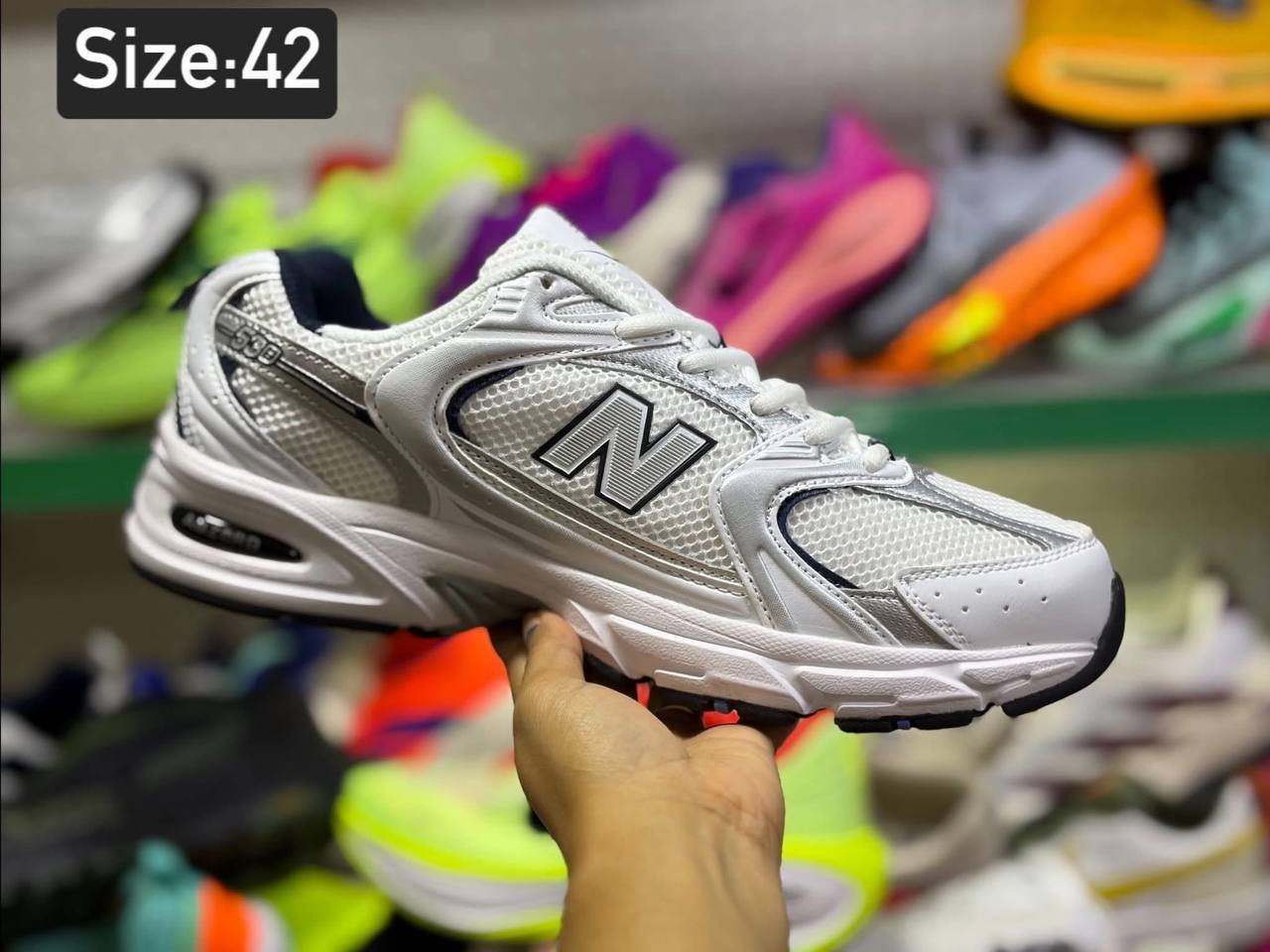 New Balance 530, white/silver/navy (MR530SG)